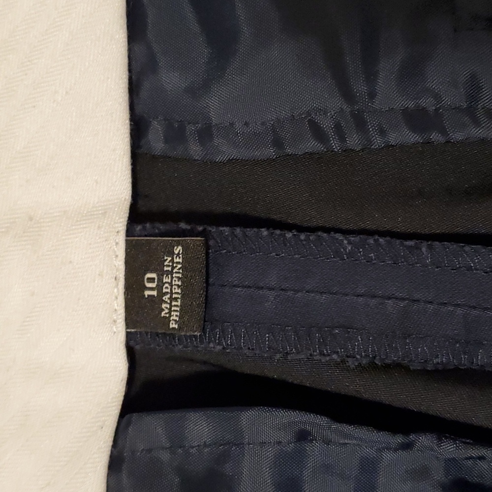 ANN TAYLOR Navy Straight Pants - Picture 6 of 8